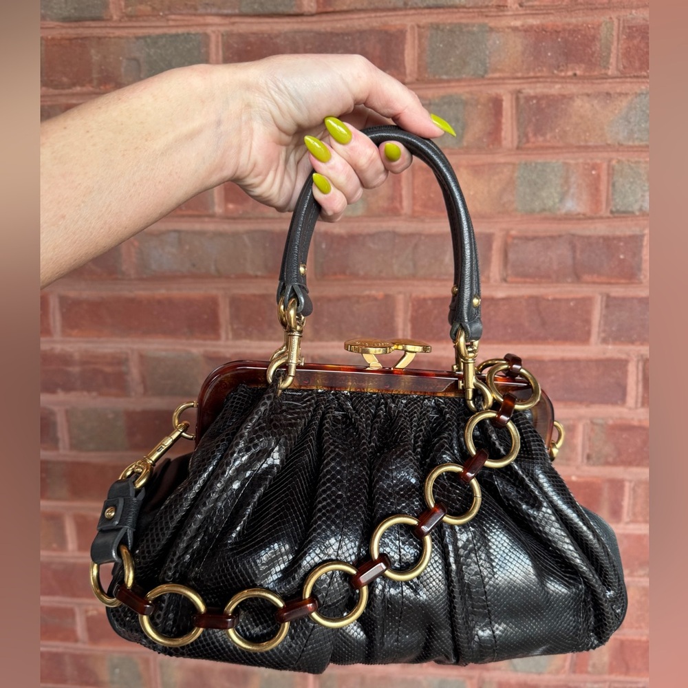 Vintage Y2K Marc Jacobs Python Stam Bag Runway 2006
